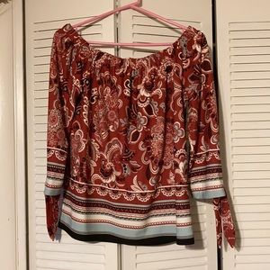 Ann Taylor off the should top